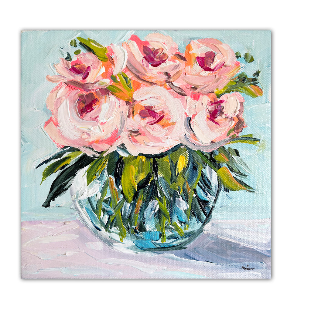 Stupell Industries Canvas Wall Art - Abstract Flowers In Blue, Orange & Pink, 16"x20" Stretched Canvas - View #7