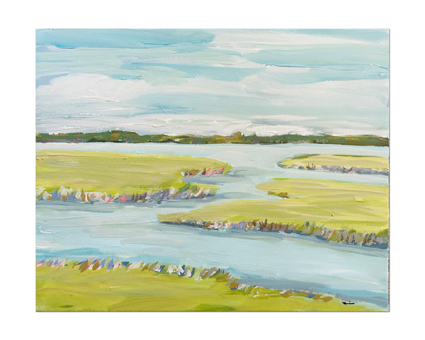 Marsh Painting on Canvas "Sublime Marsh" 16" x 20"