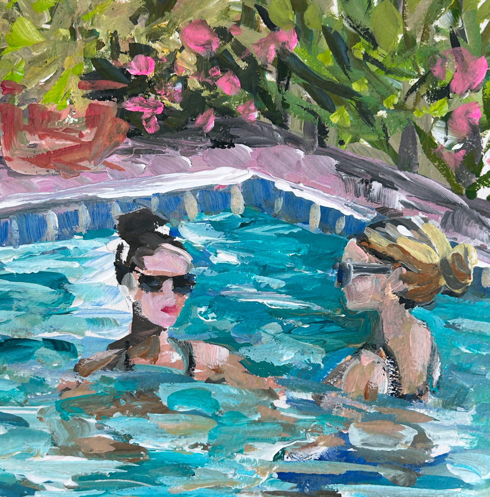 Pool Painting on Canvas 