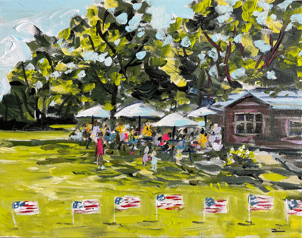 Original Painting on Canvas "4th of July" 11x14