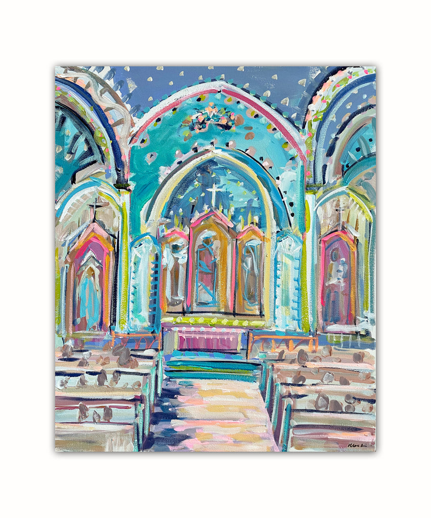 Original Painting on Canvas, Church 3 20 x 24