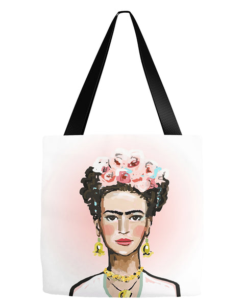 Frida with Pink Tote Bag