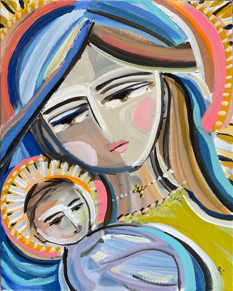 "Mary and Baby" PRINT on Paper or Canvas