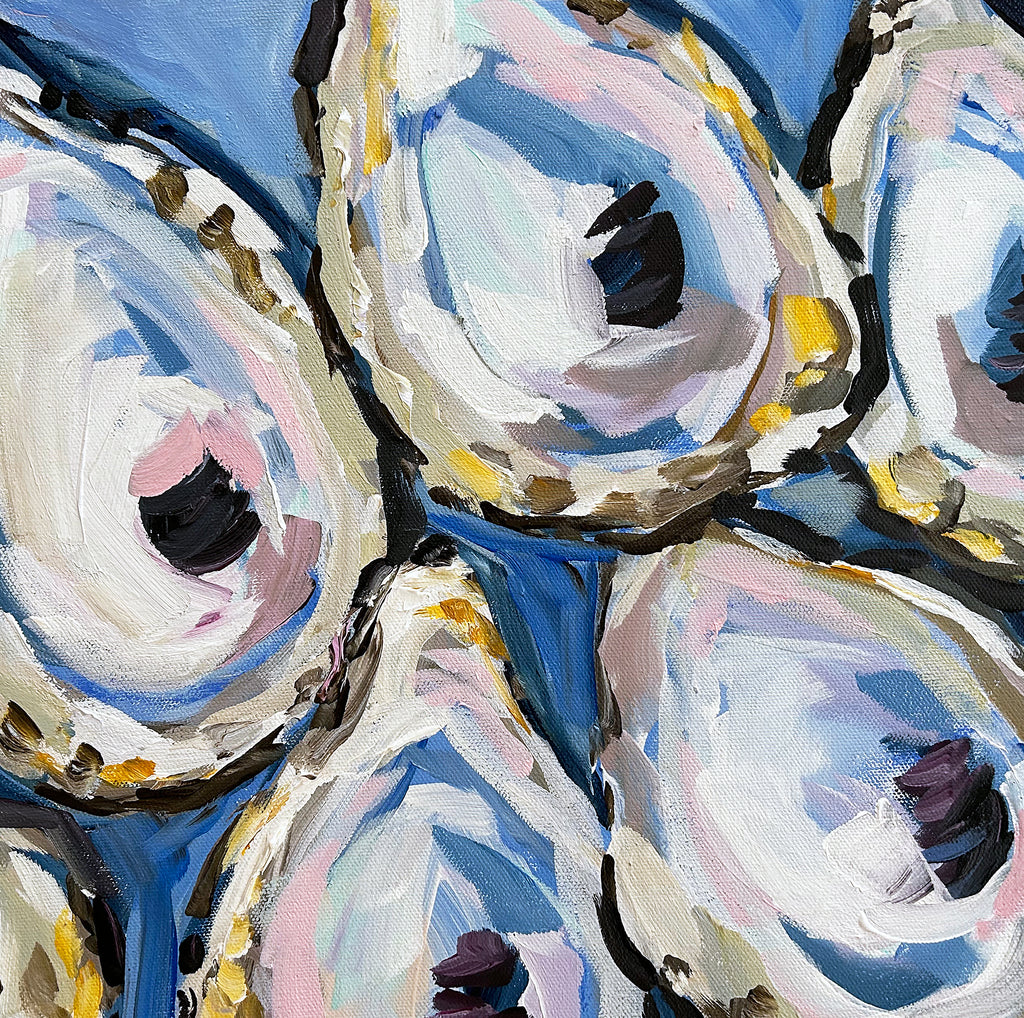 Oysters Original Painting on Canvas