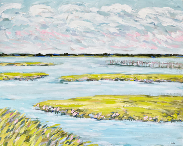 Marsh Print on Paper or Canvas, "Marsh Day"