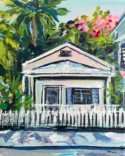 Key West Print on Paper or Canvas, "Cottage Key West"
