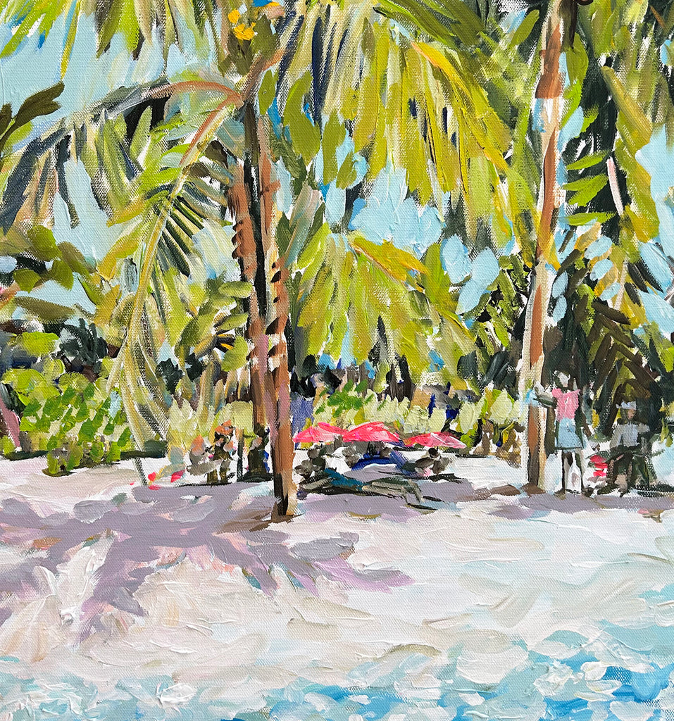 Beach Painting on Canvas "Key West Beach Morning" 20" x 24" Maren
