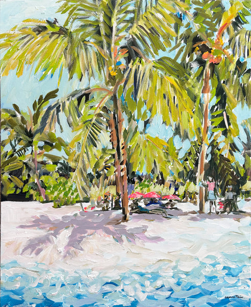 Beach Painting on Canvas "Key West Beach Morning" 20" x 24"