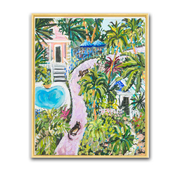Key West Print on Paper or Canvas, "Key West Pathway"