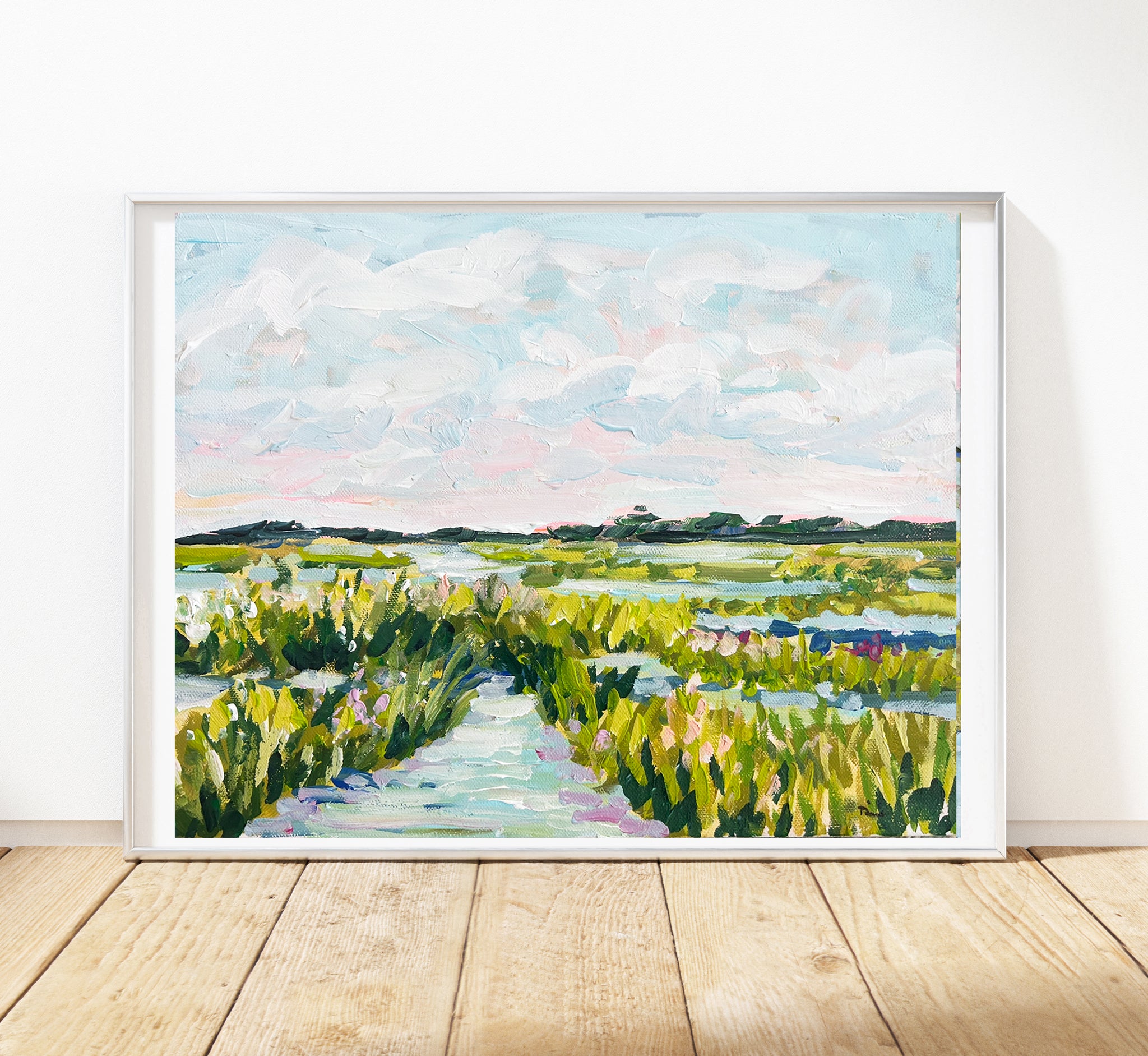 Marsh Print on Paper or Canvas, 