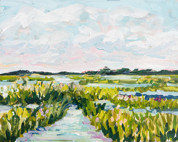 Marsh Print on Paper or Canvas, "Marsh in Color"