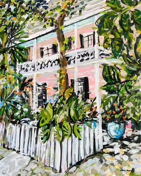 Key West Print on Paper or Canvas, "Key West Porch"