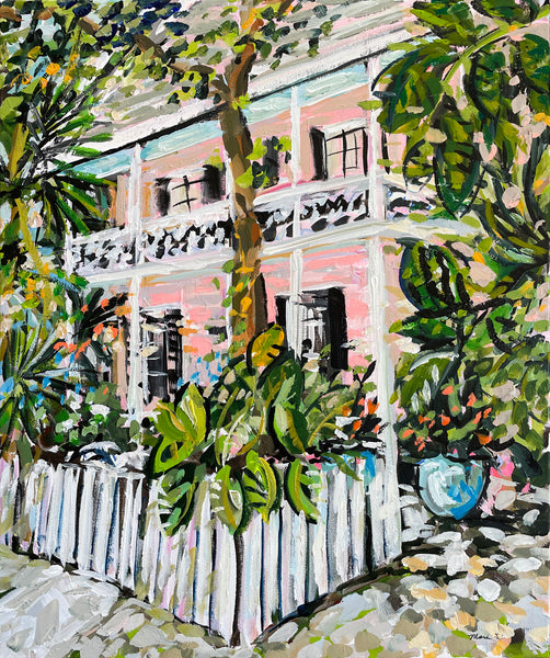 Original Painting on Canvas, "Key West Porch" 20x24