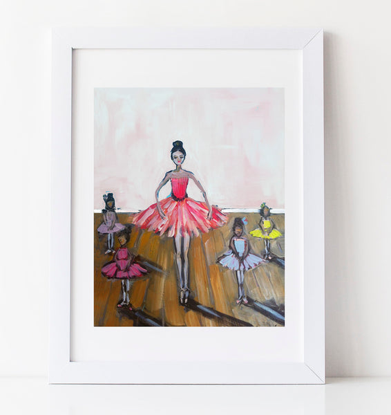 Ballerina Prints on paper or canvas, "Dress Rehearsal"