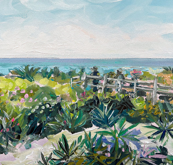 Seascape Painting on Canvas "Florida Coast Morning" 11x14
