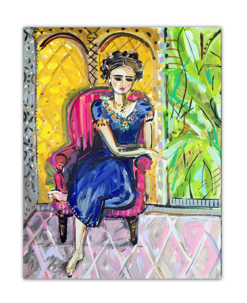 "Frida Stylized" Print on Paper or Canvas