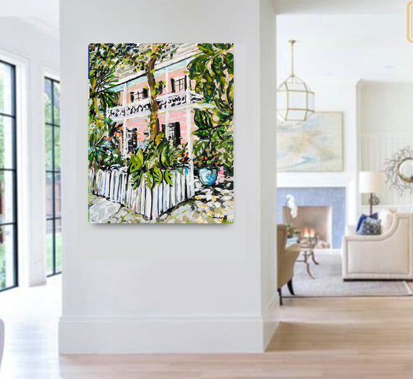 Key West Print on Paper or Canvas, "Key West Porch" Maren Devine Art, LLC