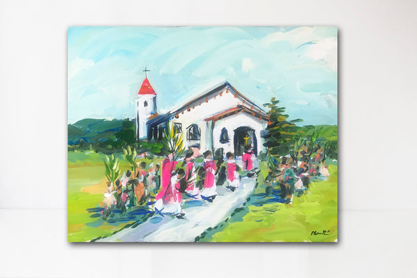 Church Print on paper or canvas, 