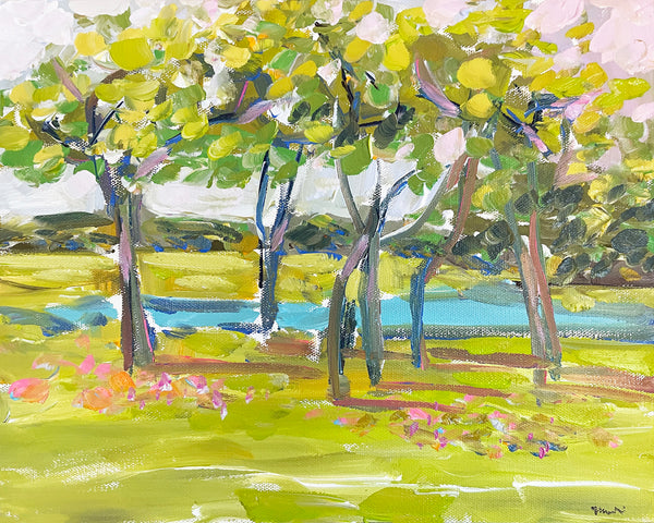 Landscape Trees Print on Paper or Canvas, "Promise of Spring"