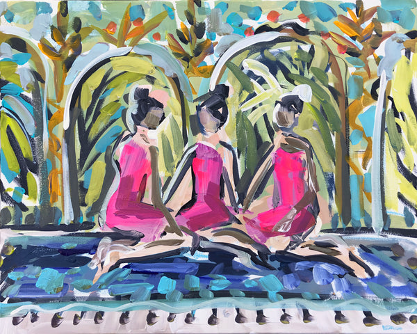 Figurative Print paper or canvas Spa Girls