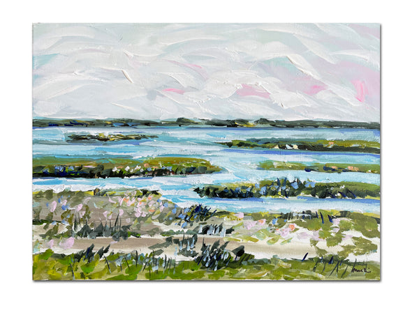 Original Painting on Canvas, "Spring on the Marsh" 12x16