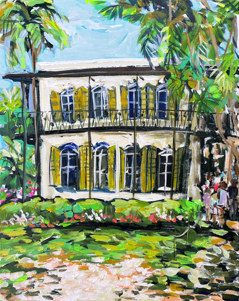 Original Painting on Canvas, "The Writer's House 2" Key West 16x20