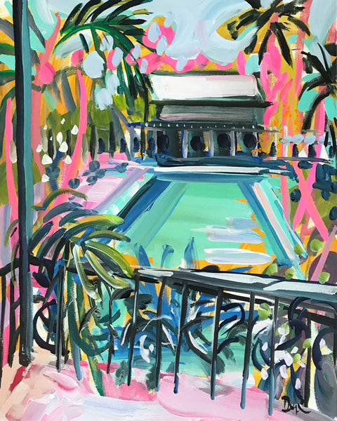 Key West Print on Paper or Canvas, "The Writer's Porch"