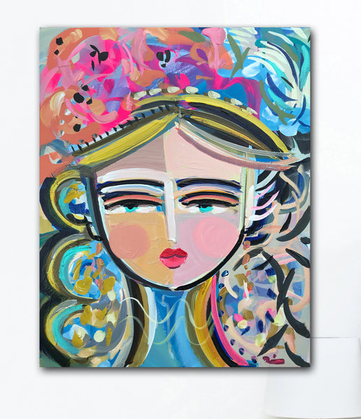 Warrior Girl Print by Maren Devine, Paper or canvas, ESTELL