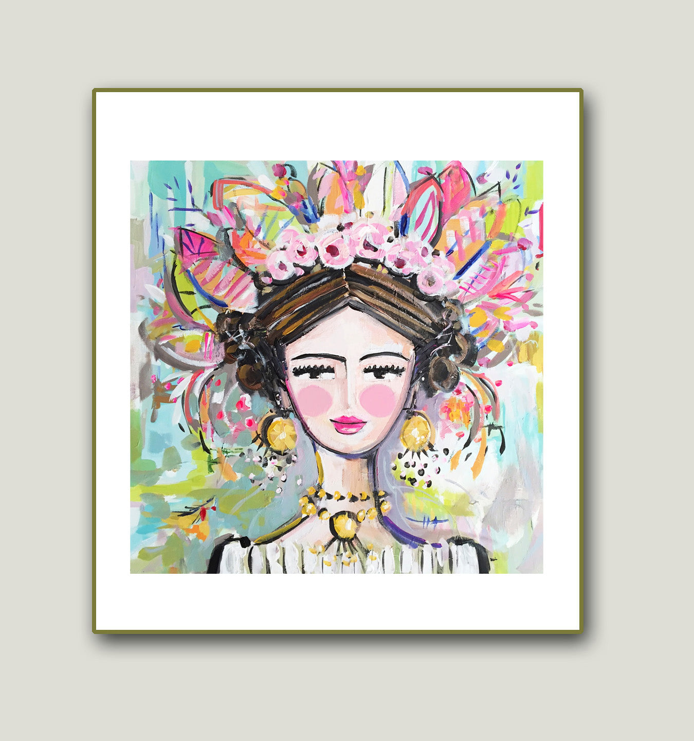 Warrior Girl Print by Maren Devine, 