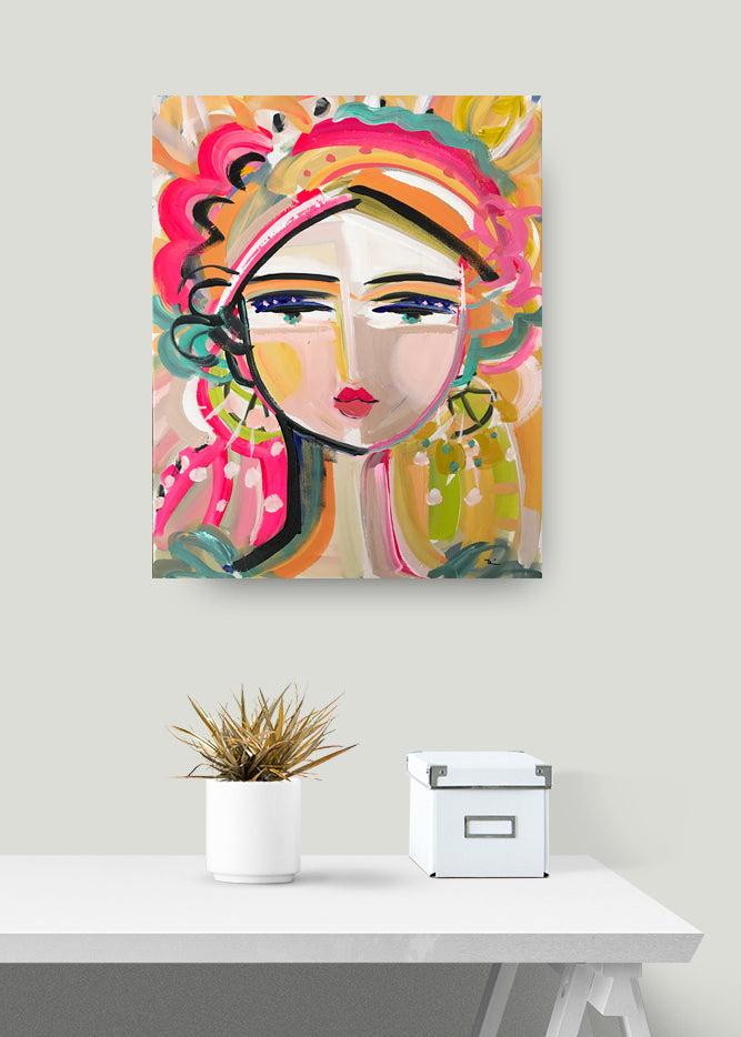 Warrior Girl Print by Maren Devine, Paper or Canvas, TYE | Maren Devine ...