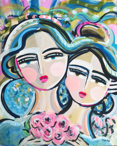 "Warrior Sisters Rose" PRINT on Paper or Canvas